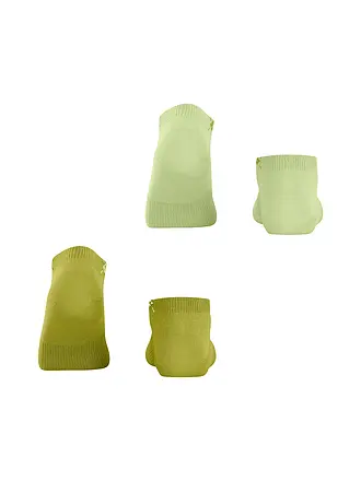 BURLINGTON | Calcetines invisibles de mujer, paquete de 2, EVERYDAY 36-41 sandstone | grün